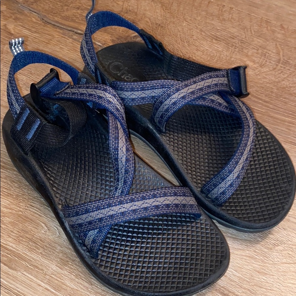 kids blue chaco
